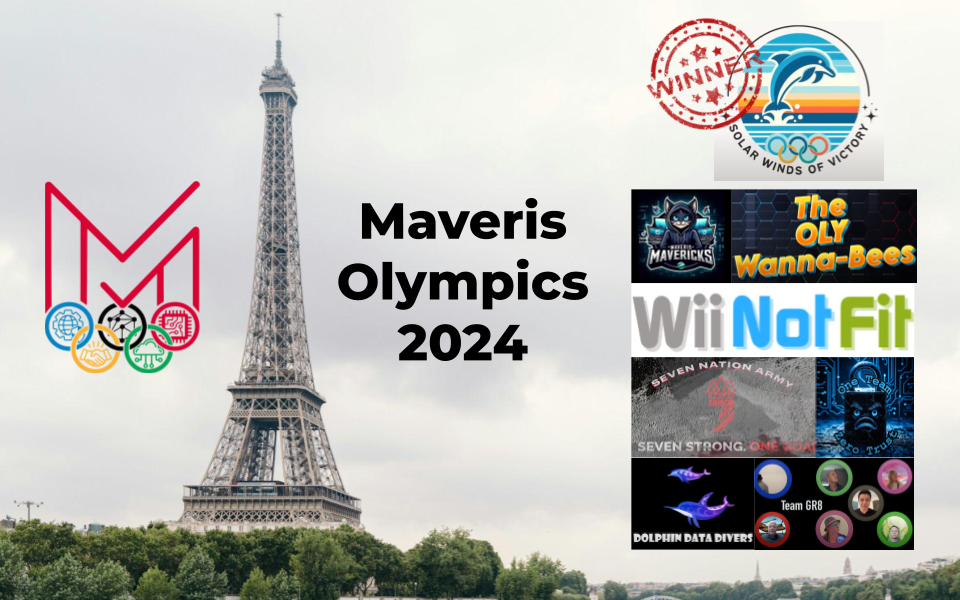 Maveris Olympics 2024 with team logos